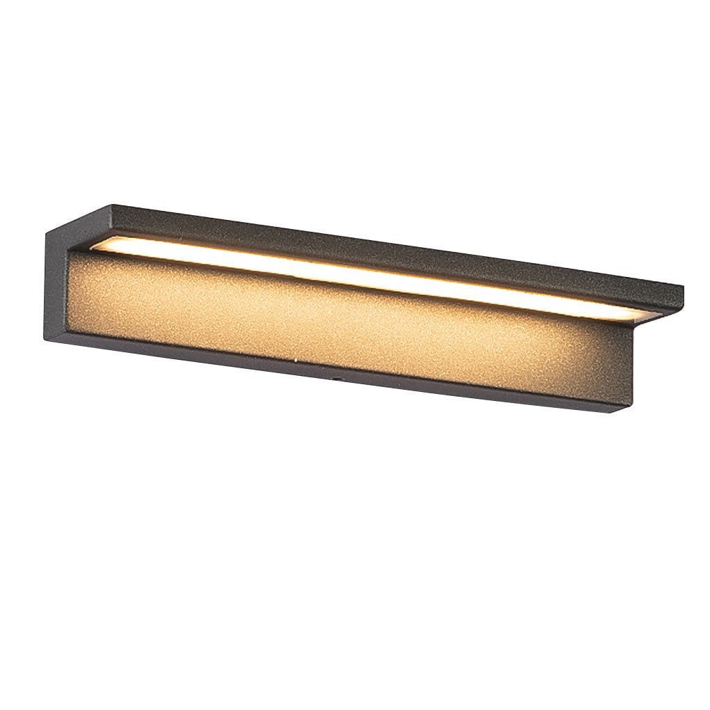 Black Outdoor Porch Lights Rectangular Waterproof Light