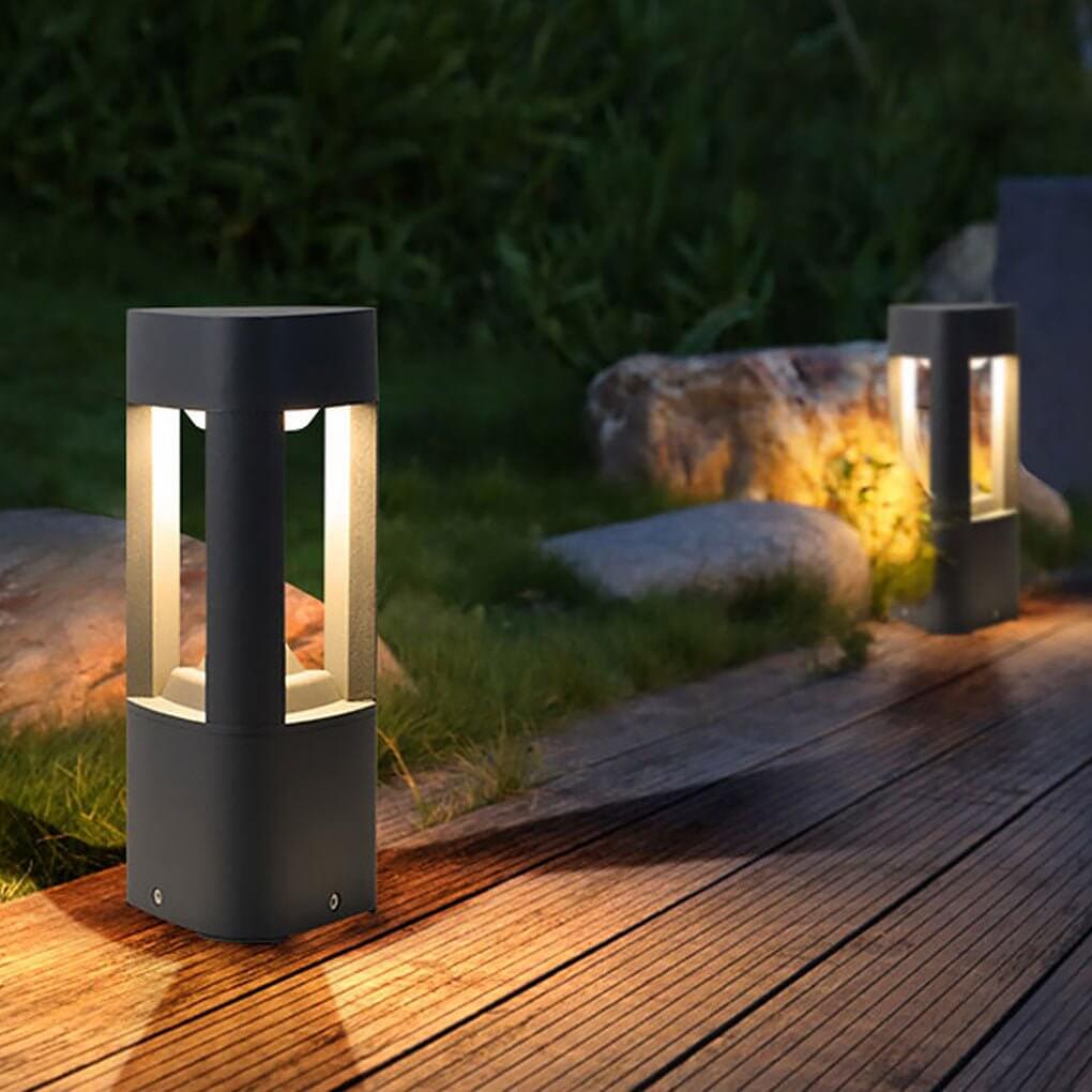 Hollow Bollard Light Three-Sided Illuminated LED Light