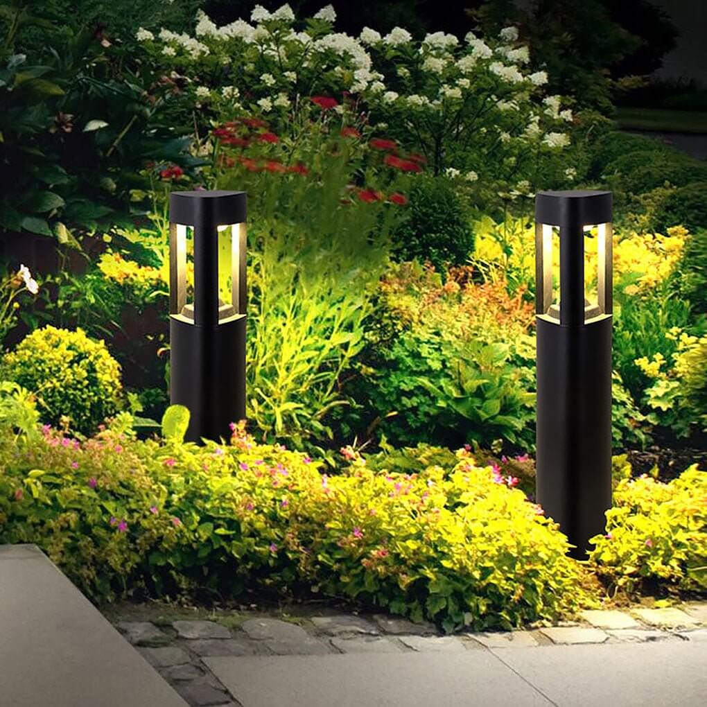 Hollow Bollard Light Three-Sided Illuminated LED Light