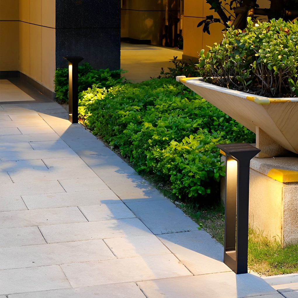 Solar Pathway Outdoor Lamp Elegant LED Aluminum Light