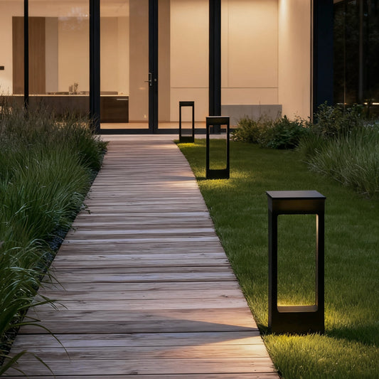 Solar Pathway Outdoor Lamp Elegant LED Aluminum Light