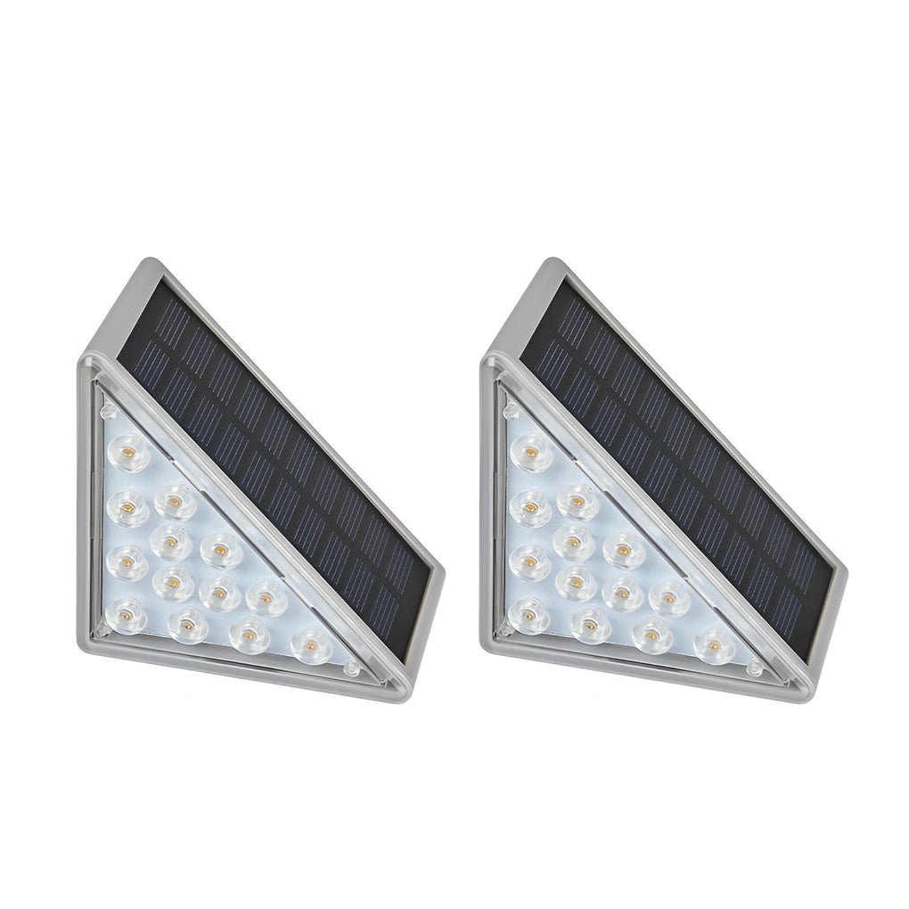 Solar Powered Lights for Steps Modern Waterproof Triangle Ladder Light