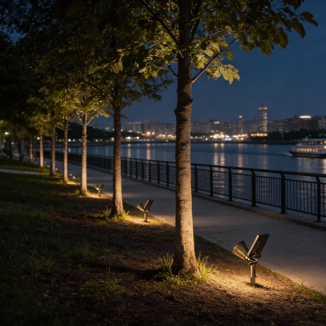 Solar Powered Spotlights Waterproof Modern Landscape Light