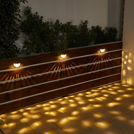 Waterproof Solar Fence Lights Outdoor LED Garden Wall Light