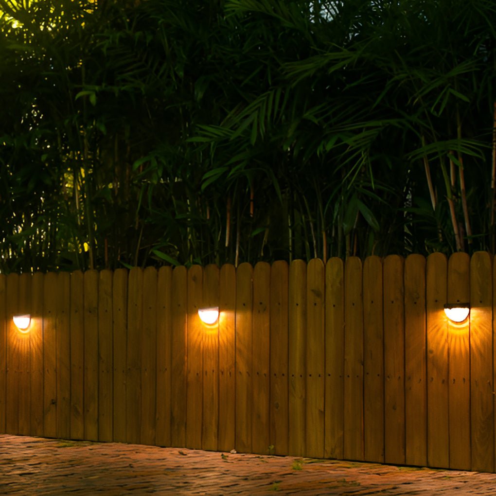Waterproof Solar Fence Lights Outdoor LED Garden Wall Light