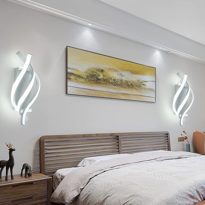 Spiral Wall Sconce Modern Minimalist LED Metal Light