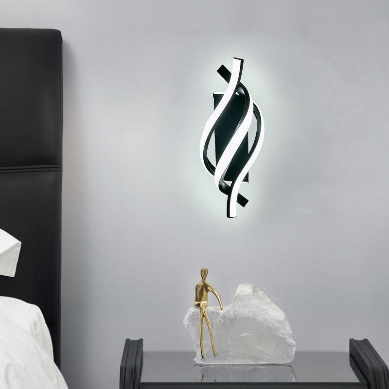 Spiral Wall Sconce Modern Minimalist LED Metal Light
