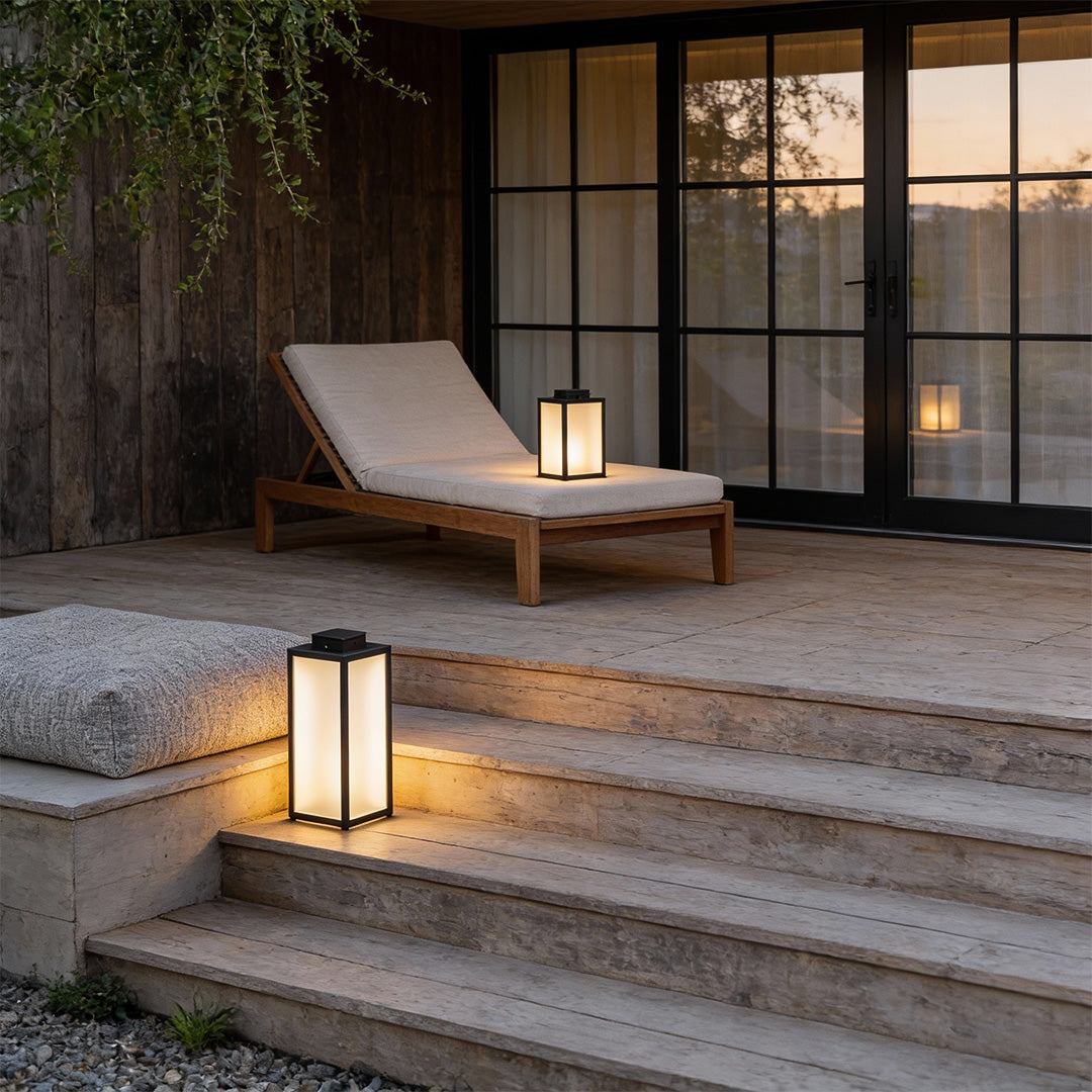 Square Handheld Lantern Portable LED Waterproof Lawn Lamp