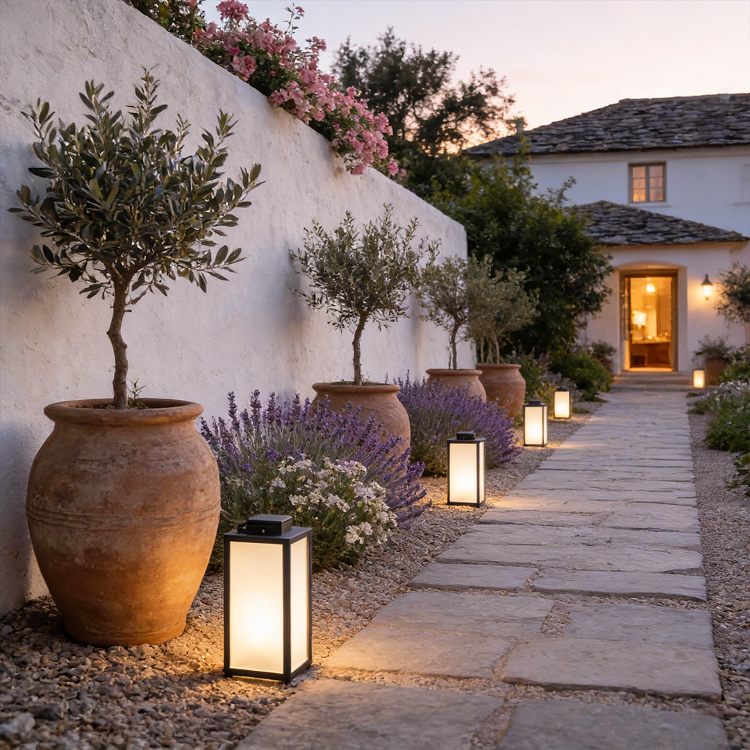 Square Handheld Lantern Portable LED Waterproof Lawn Lamp
