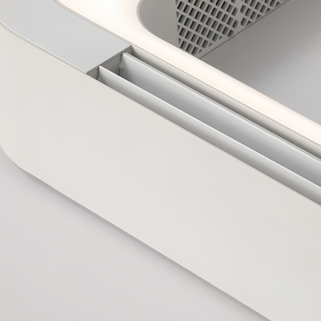 Low Profile Bladeless Ceiling Fan with Light Inverter LED Light