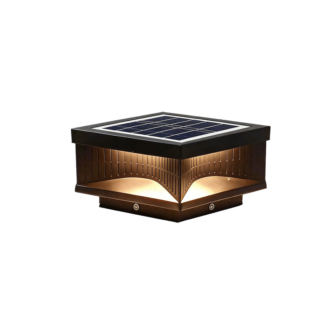 Square Outdoor Pillar Lights Stripe Decorative LED Light