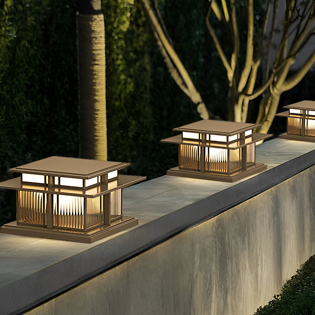 Porch Pillar Lights Outdoor Waterproof LED Modern Light