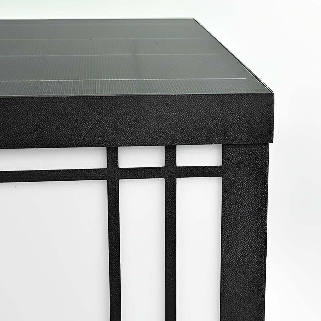 Square Pillar Light Vintage Grille Waterproof LED Light