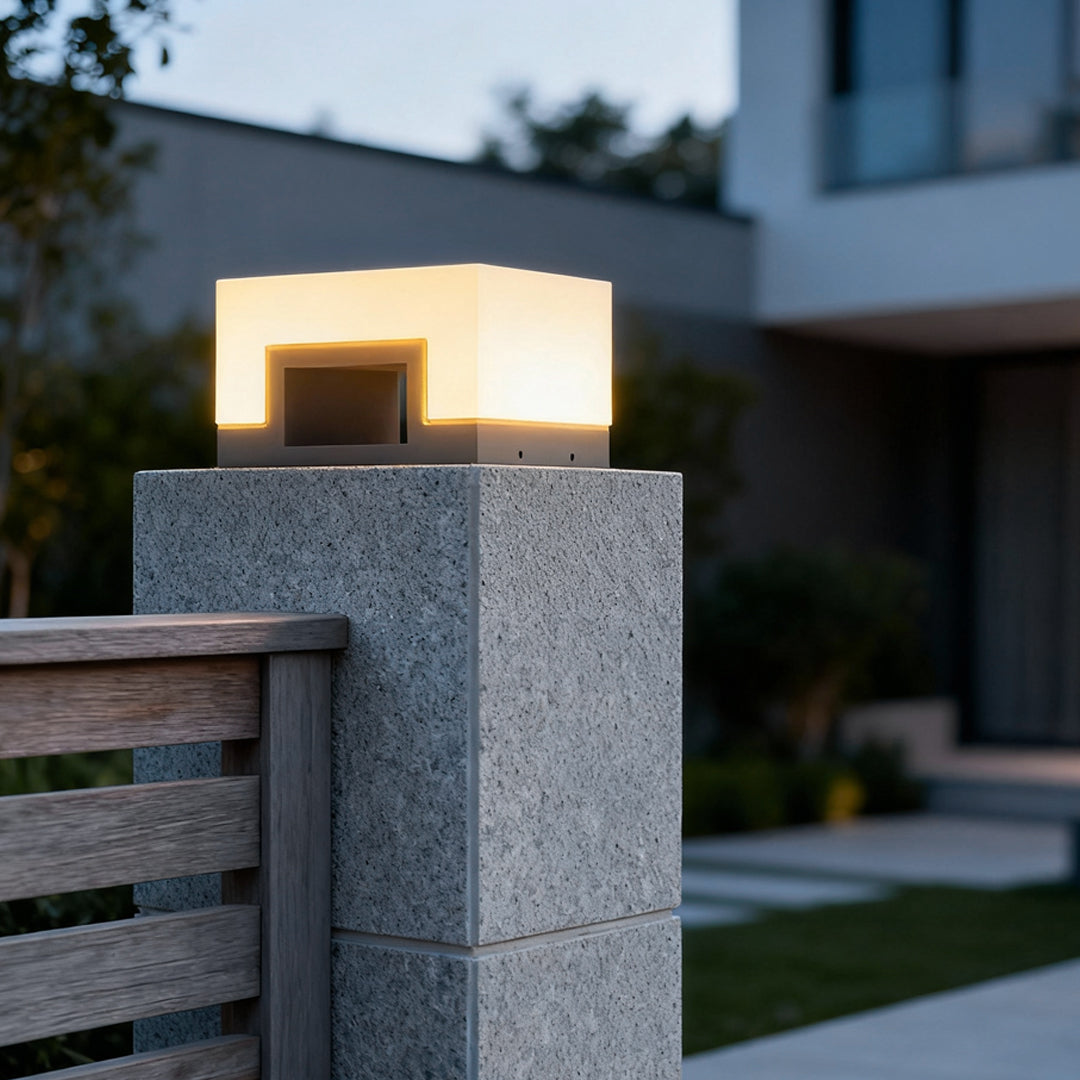 Front Lawn Lights Minimalist Square Waterproof LED Light