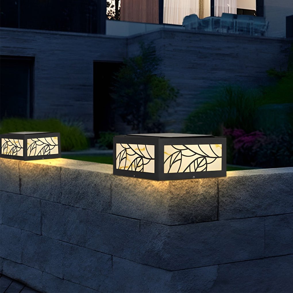 Gate Pillar Lights Modern Square LED Outdoor Light