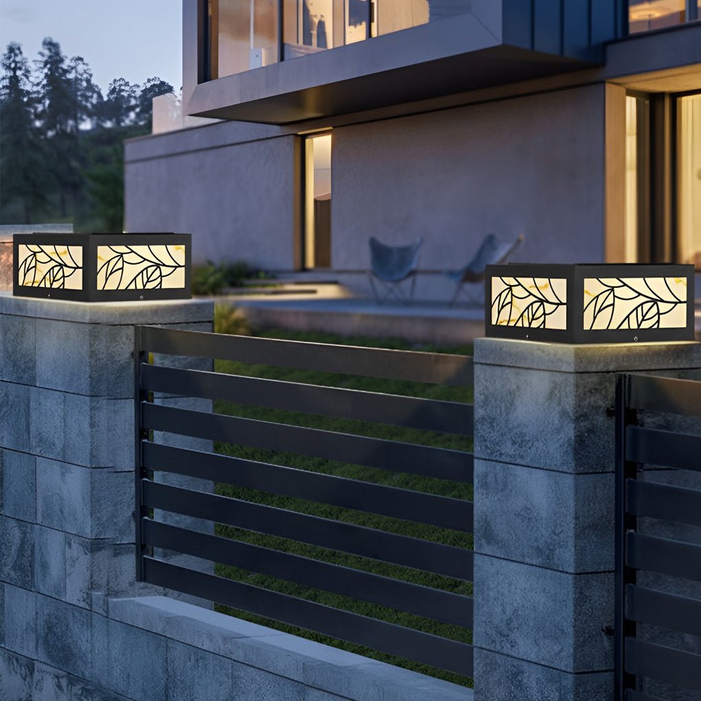 Gate Pillar Lights Modern Square LED Outdoor Light