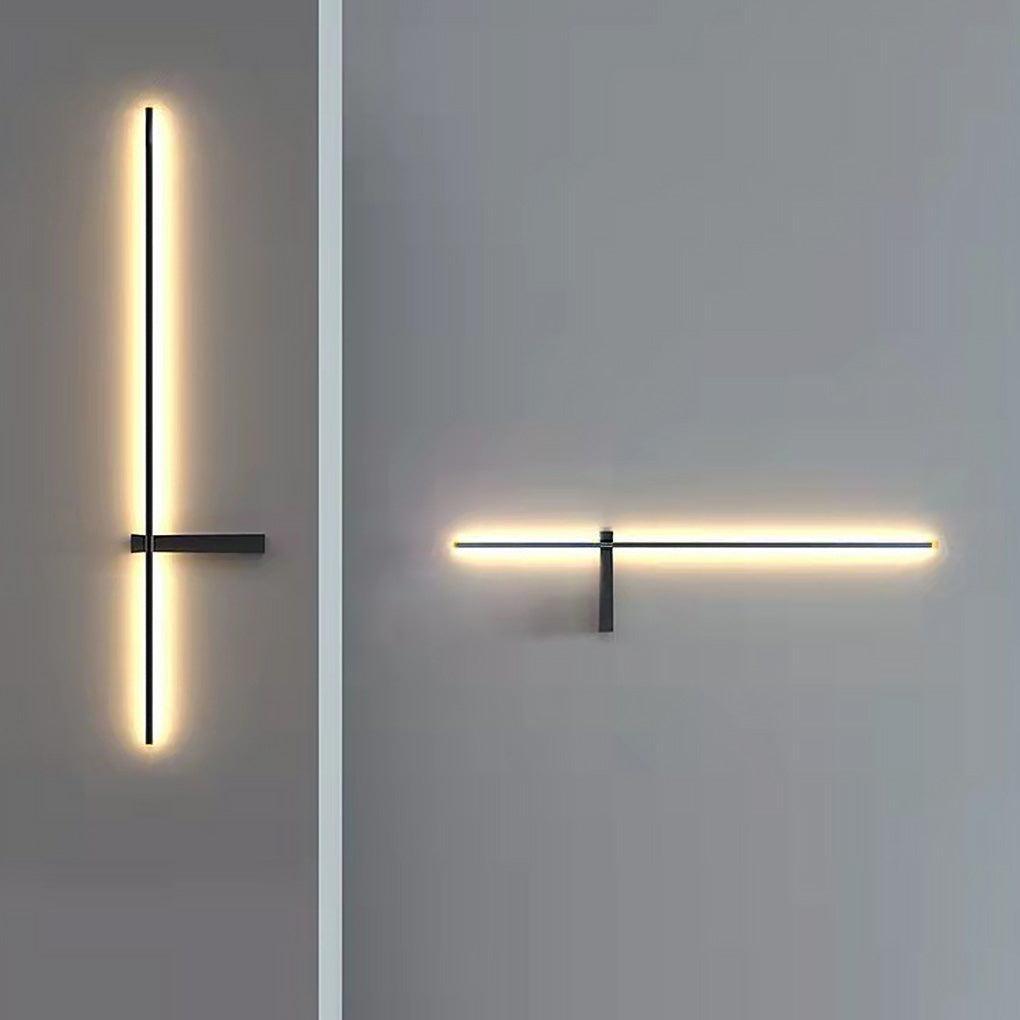 Strip Wall Lighting Modern Linear LED Waterproof Black Light