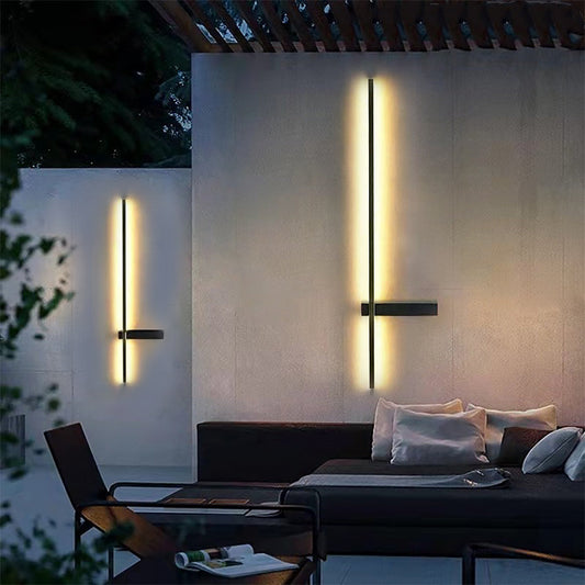 Strip Wall Lighting Modern Linear LED Waterproof Black Light