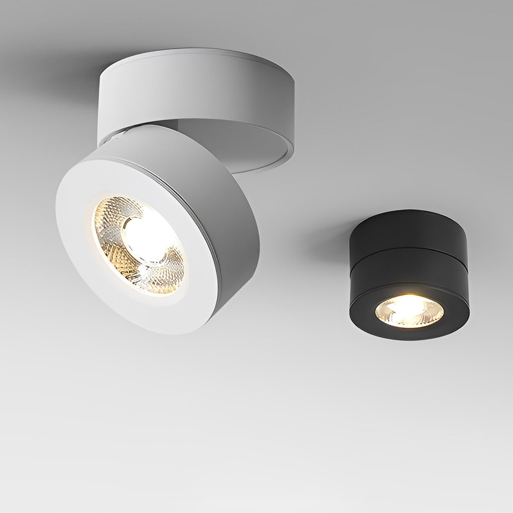 Surface Mounted Adjustable Spotlight Round Foldable Light
