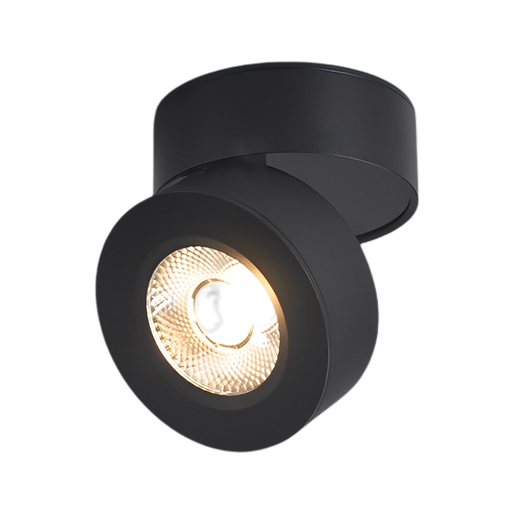 Surface Mounted Adjustable Spotlight Round Foldable Light