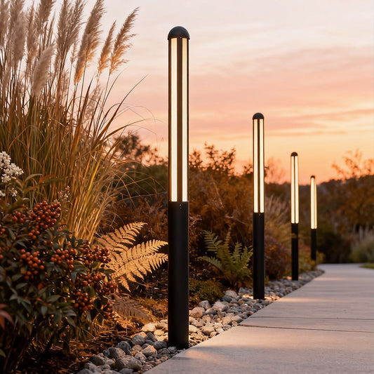 Tall Garden Bollard Light Minimalist Modern Waterproof LED Light