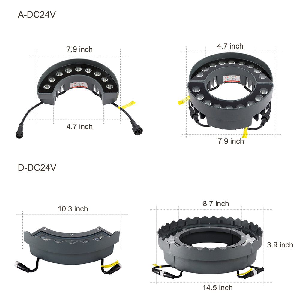 Tree Ring Light Outdoor Waterproof LED Landscape Light