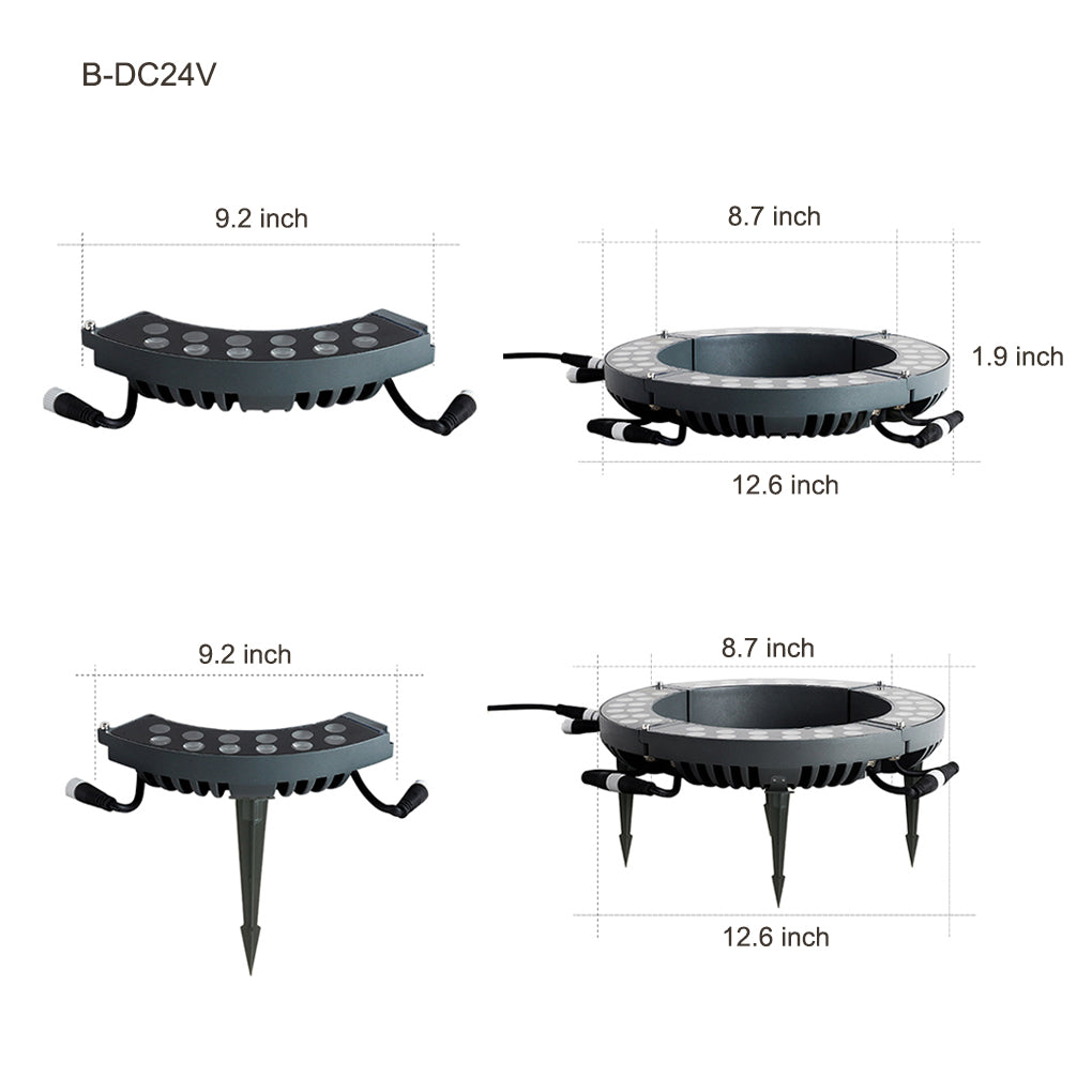 Tree Ring Light Outdoor Waterproof LED Landscape Light