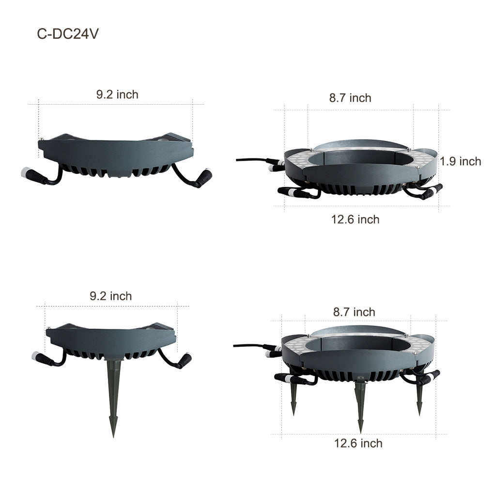 Tree Ring Light Outdoor Waterproof LED Landscape Light
