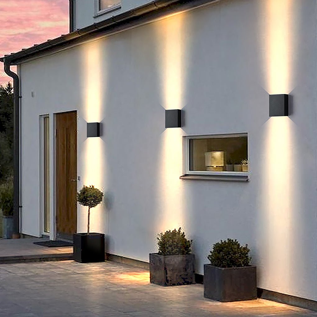 Up down Lighting Wall Lights Modern Square Illuminated Lamp