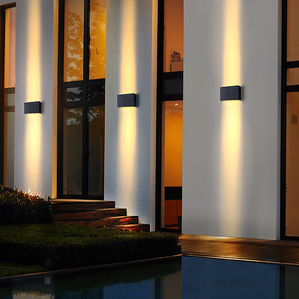 Up down Lighting Wall Lights Modern Square Illuminated Lamp