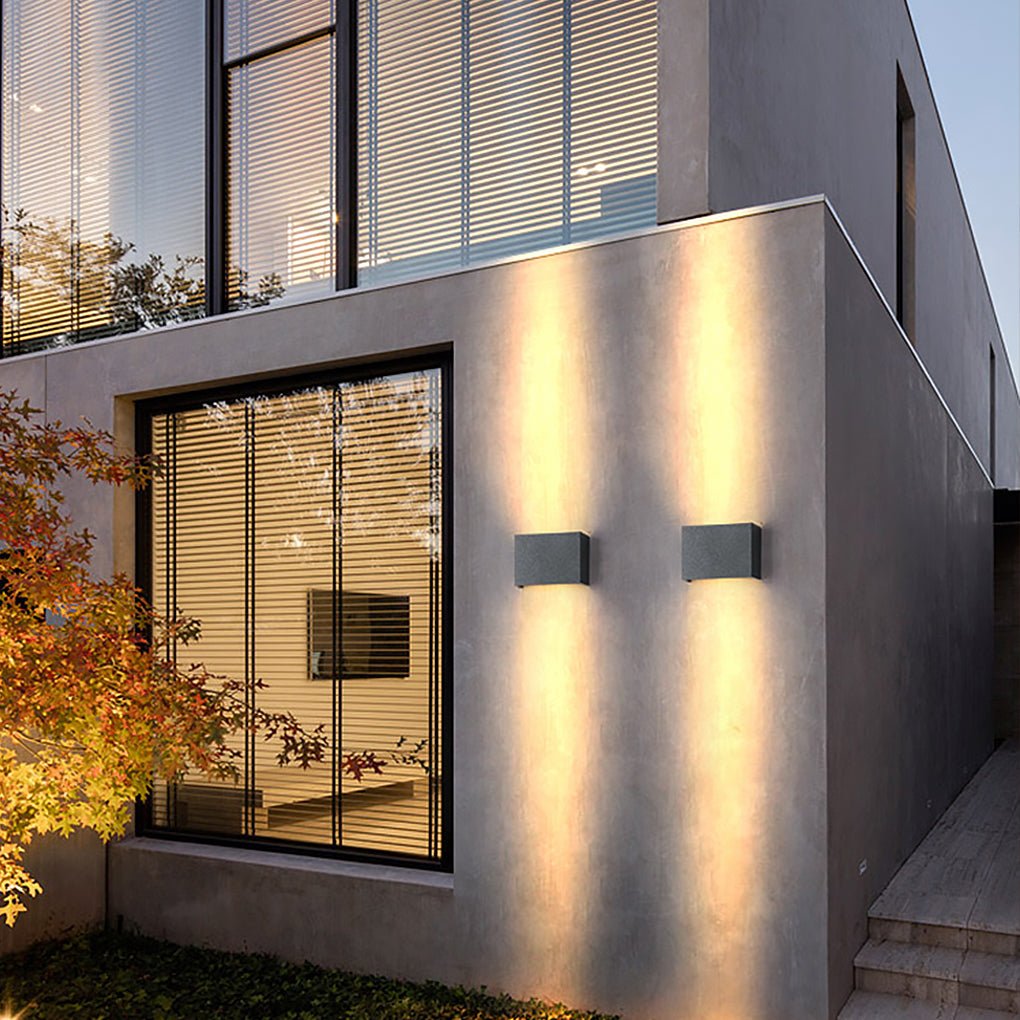 Up down Lighting Wall Lights Modern Square Illuminated Lamp