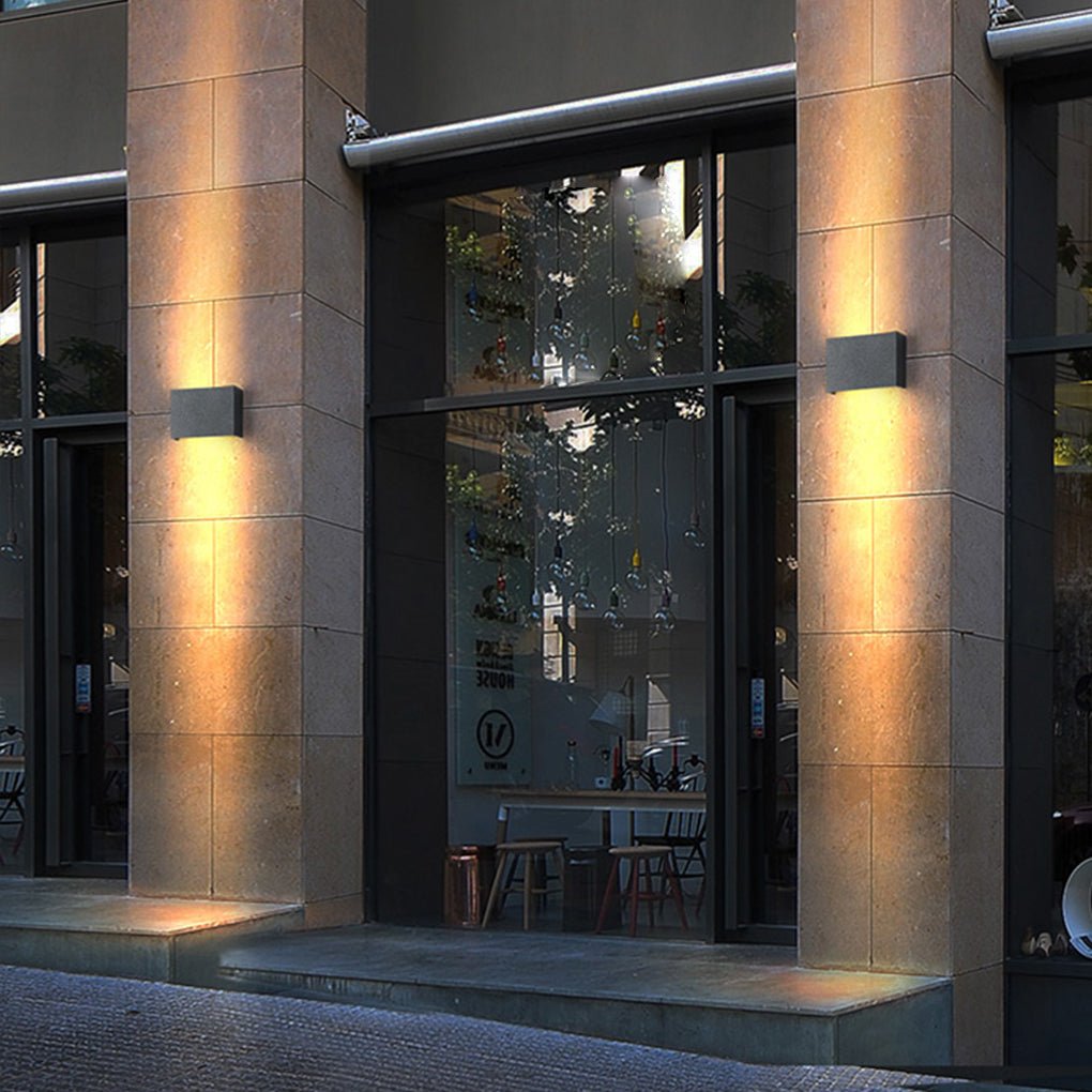 Up down Lighting Wall Lights Modern Square Illuminated Lamp