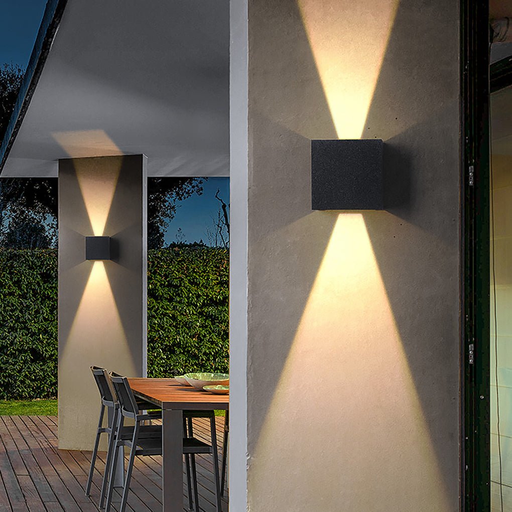 Outdoor up down Wall Light Waterproof Adjustable Beam Angle Light