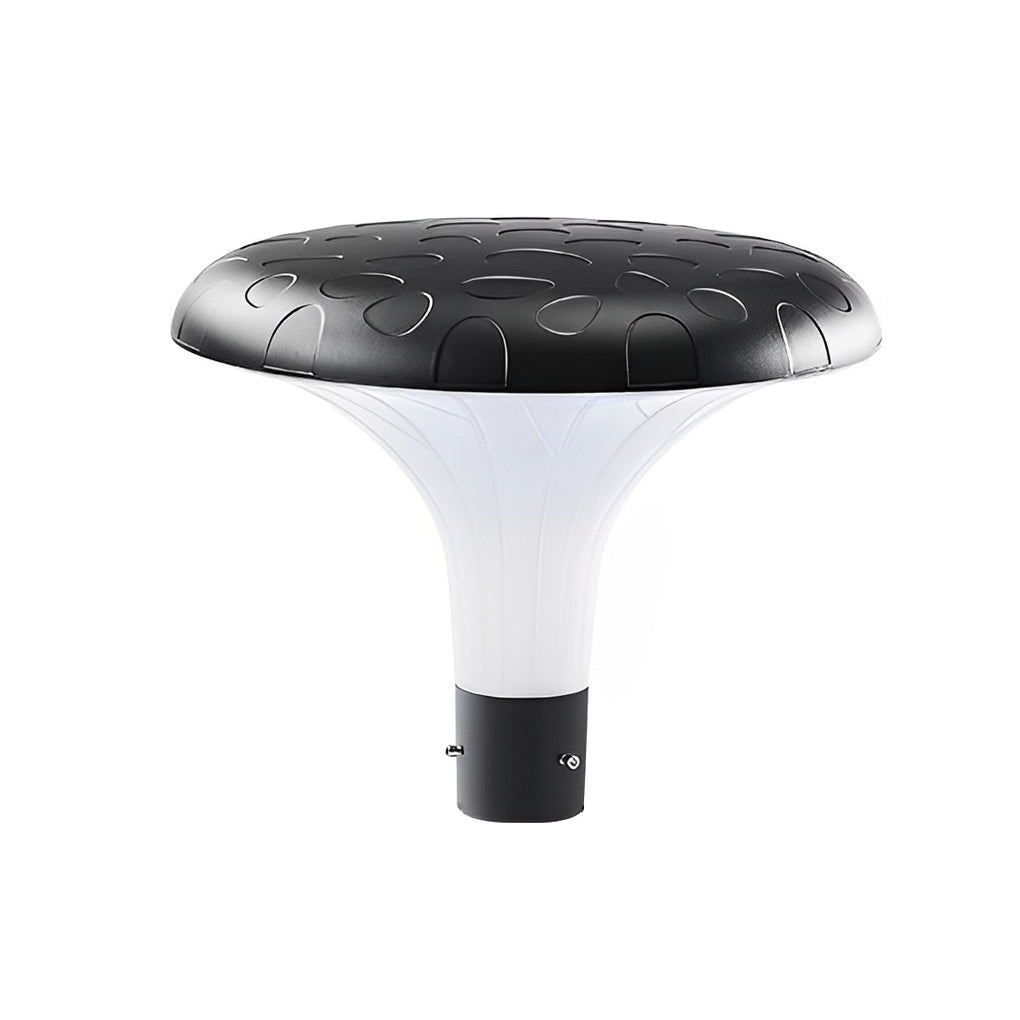UFO Solar Street Light Waterproof Solar Powered Black LED Pole Lamp