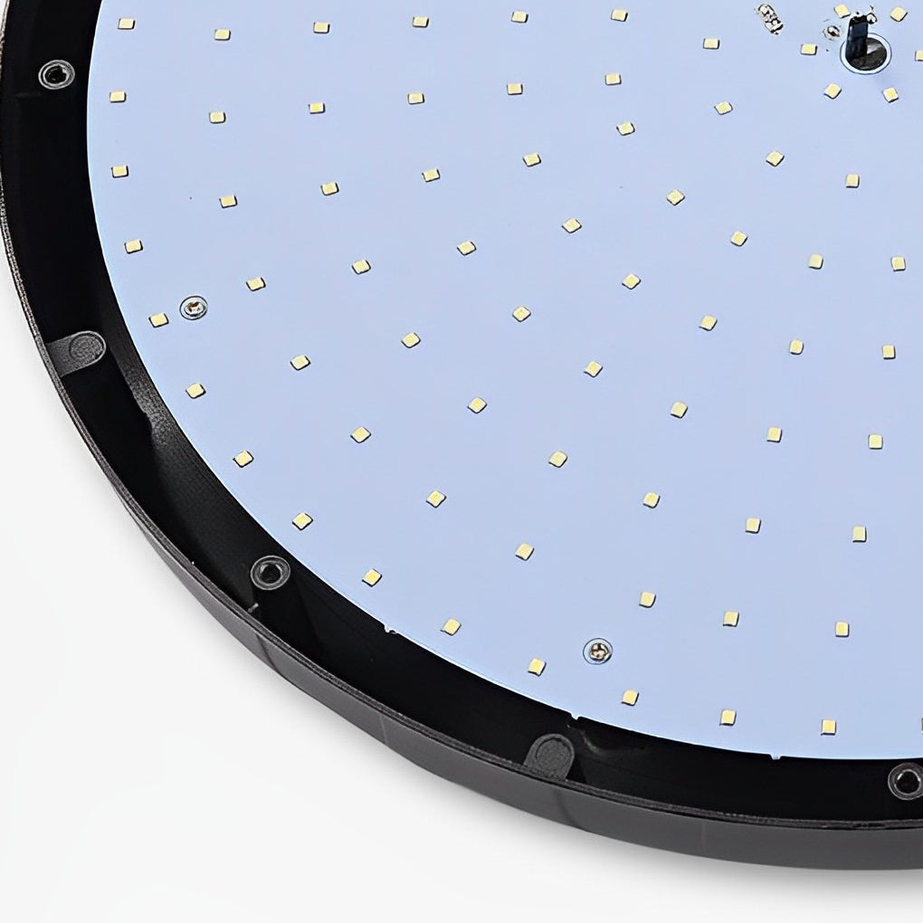 UFO Solar Street Light Waterproof Solar Powered Black LED Pole Lamp