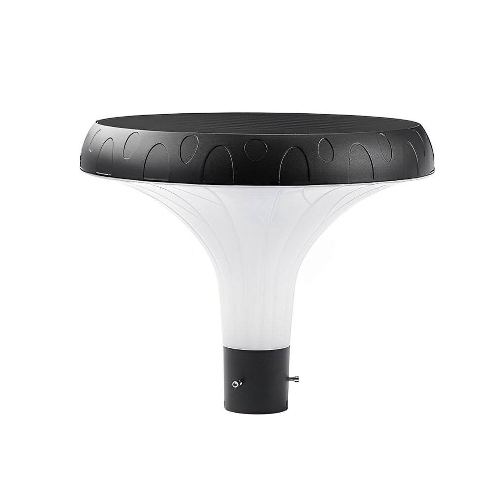 UFO Solar Street Light Waterproof Solar Powered Black LED Pole Lamp