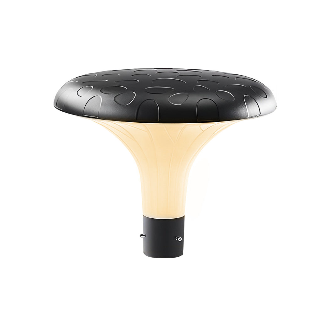 UFO Solar Street Light Waterproof Solar Powered Black LED Pole Lamp