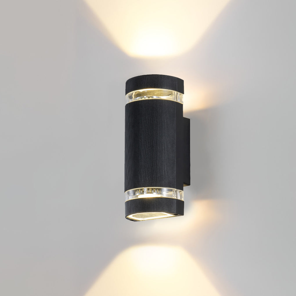 Up and down Light Wall Sconce Black Outdoor Waterproof Light