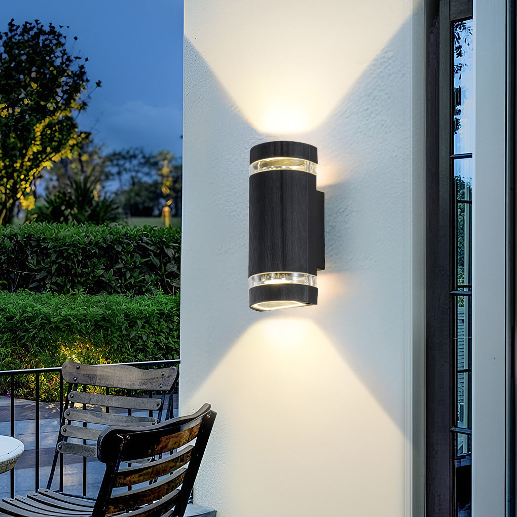 Up and down Light Wall Sconce Black Outdoor Waterproof Light