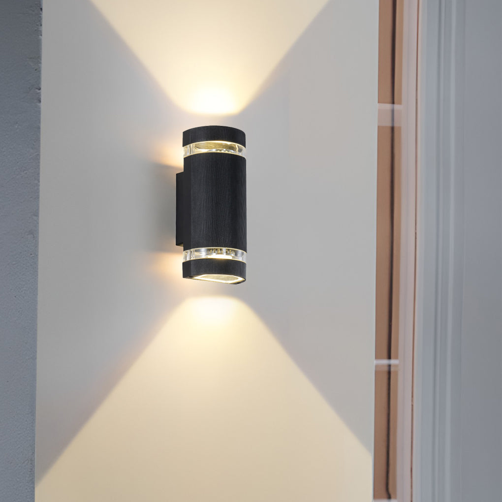 Up and down Light Wall Sconce Black Outdoor Waterproof Light
