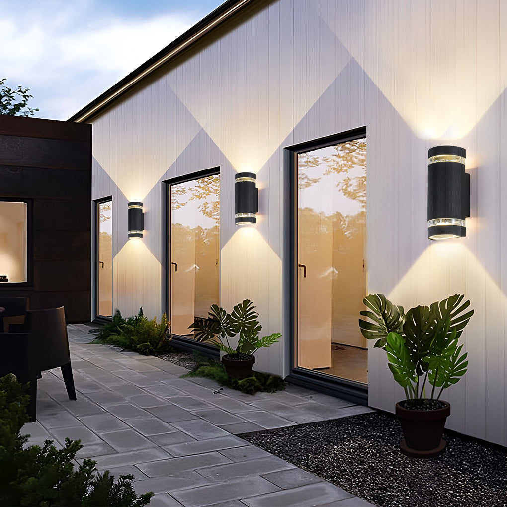 Up and down Light Wall Sconce Black Outdoor Waterproof Light