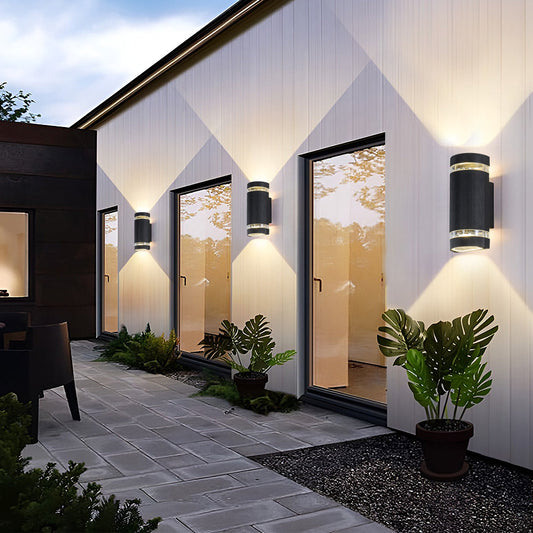 Up and down Light Wall Sconce Black Outdoor Waterproof Light