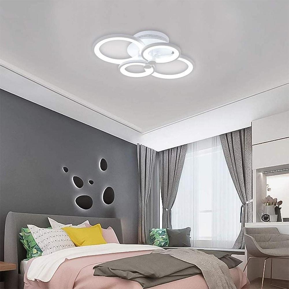 Multi Ring Ceiling Lights Elegant Unique Overlapping Rings Lamp