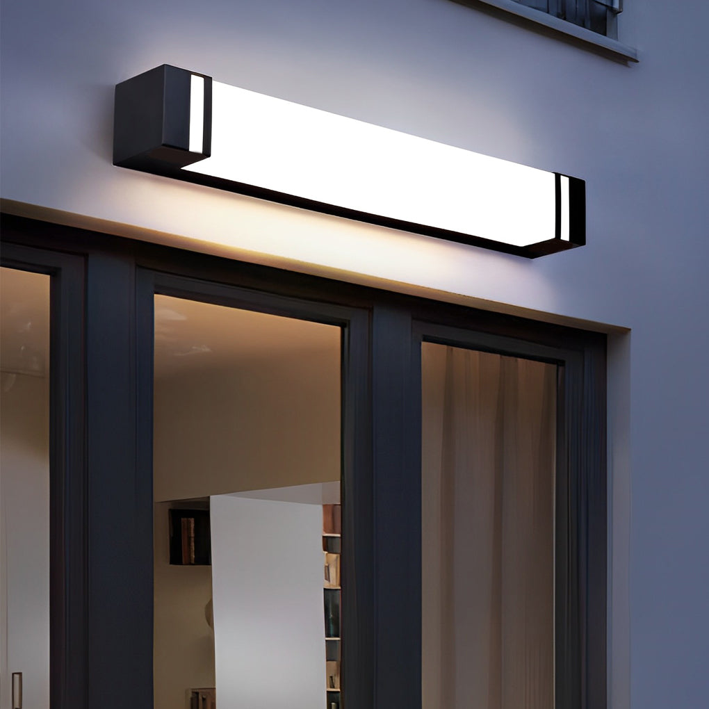 Vertical Wall Lighting Rectangular Modern Waterproof LED Light