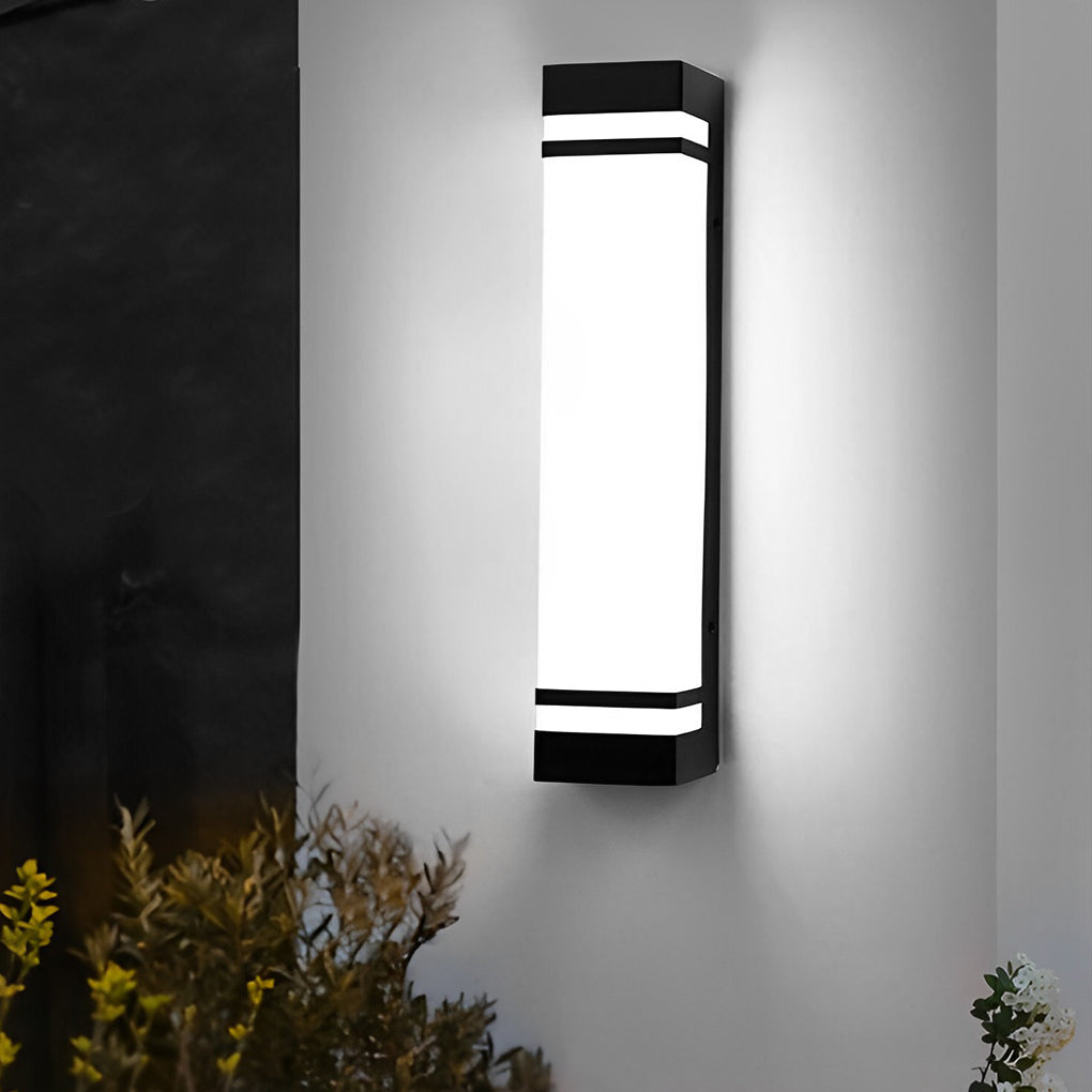 Vertical Wall Lighting Rectangular Modern Waterproof LED Light