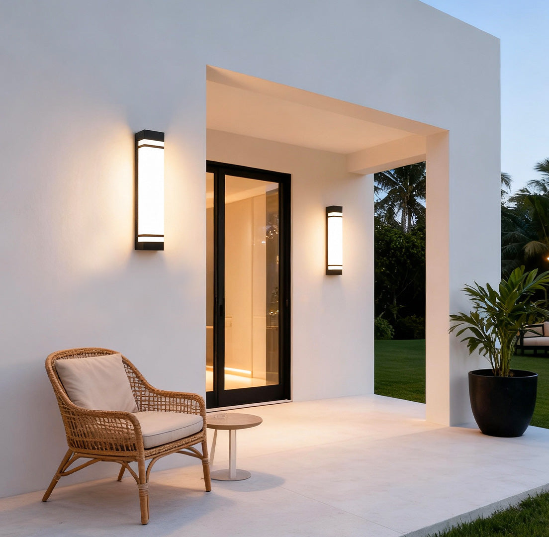 Vertical Wall Lighting Rectangular Modern Waterproof LED Light