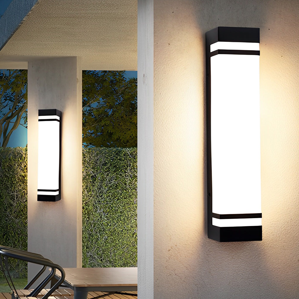 Vertical Wall Lighting Rectangular Modern Waterproof LED Light