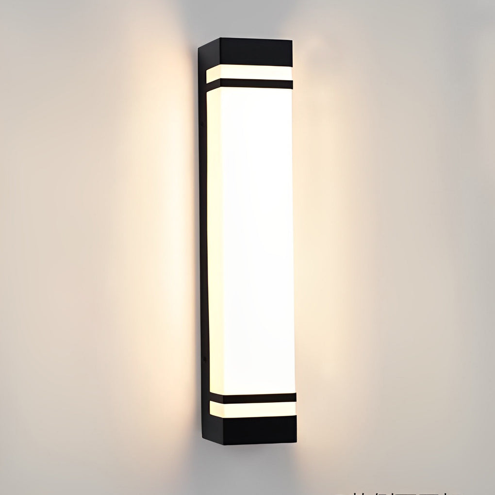 Vertical Wall Lighting Rectangular Modern Waterproof LED Light