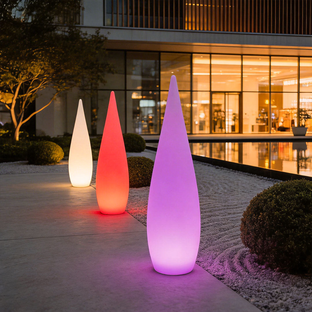Modern Teardrop Outdoor Light Stylish LED Floor Lamp Landscape Light