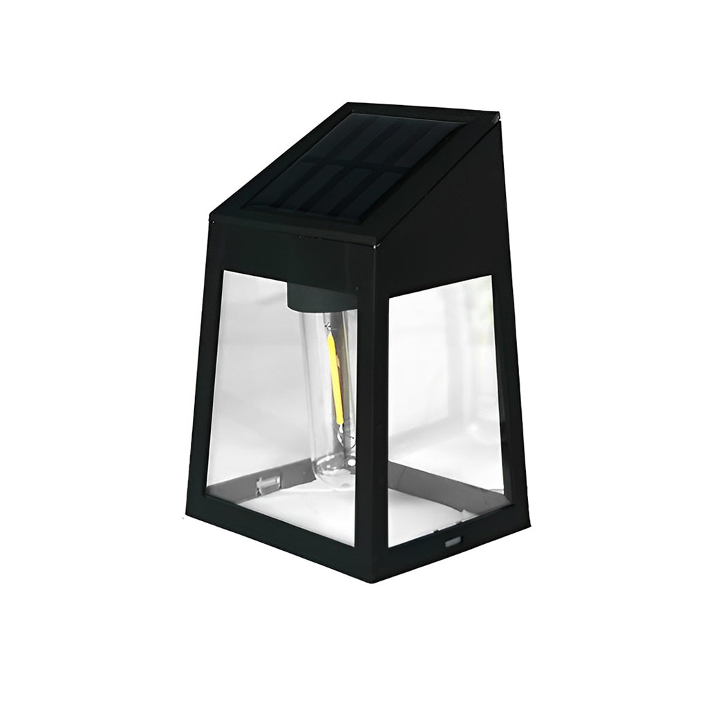 Wall Mount Solar Lantern Tungsten Bulb Motion Sensor Light